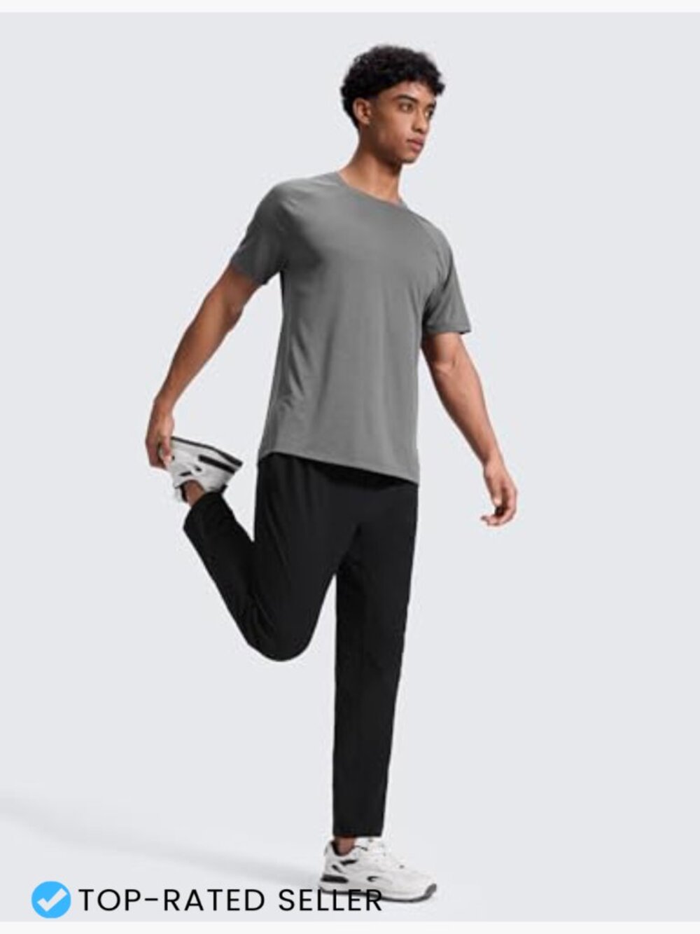 Workout Motion Pants 30" Quick Dry Sweat-Wicking Athletic Daily Joggers with - Picture 3 of 6